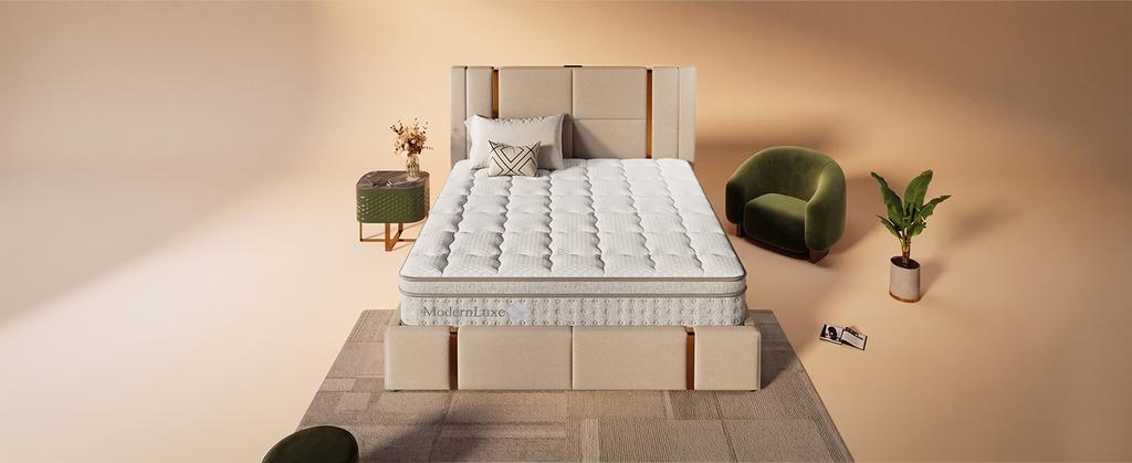 Colchón de Muelle Ensacado de 7 Zonas 90x200 cm H3, Espuma Fría de 25 cm de Altura, Elasticidad Puntual Ergonómica y Transpirable, Certificado OEKO-TEX, para Personas que Duermen Solas