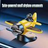 Solarbetriebenes Drehendes Flugzeug Auto Armaturenbrett Ornament 360° Auto-Drehdeko Flugzeug Ornamente Autoinnendekoration