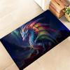 Retro Golden Bee Floral Door Mat Vintage Art Non Slip Floor Rug Decor