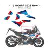 For BMW 2025 S1000RR Motorcycle Blue and White Design Fairing Shell Full Car Sticker Decal
