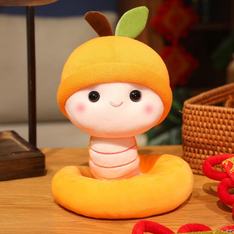 

Кукла-талисман года Змеи Кукла-Змея со знаком зодиака Маленькая плюшевая игрушка-Змея Кукла Подарок на Новый год Подарок на ежегодную встречу 18cm