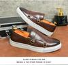 Men's Plus Size Tassel Slip-On Leather Shoes - European & American Fashion Casual Board Shoes