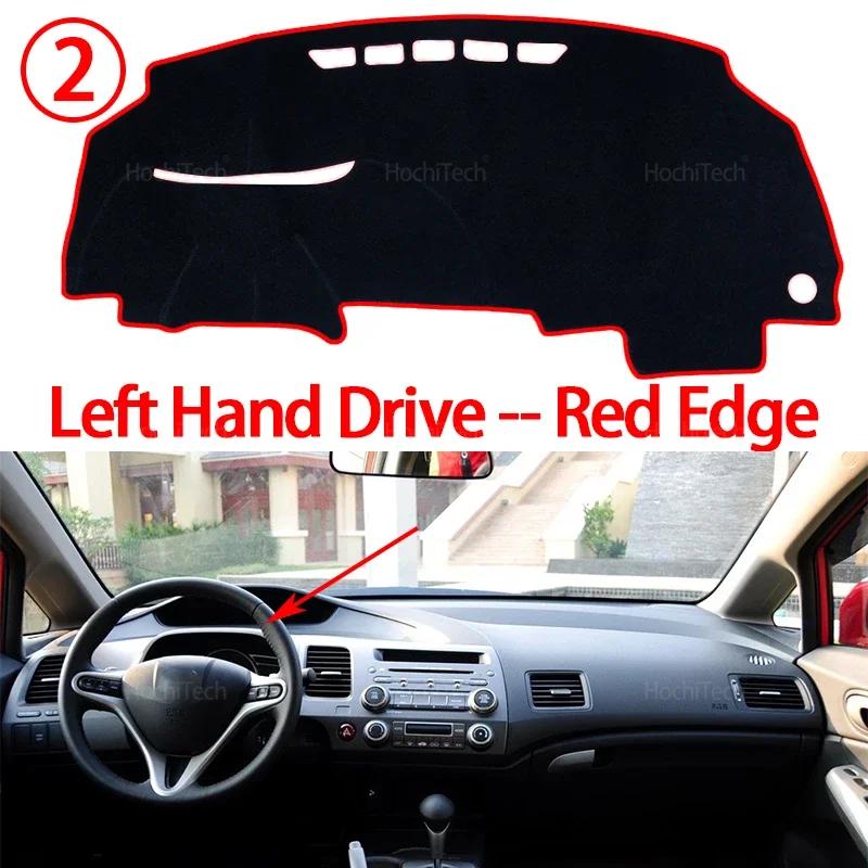 For Honda Civic 8 2006-2011 FB FK FA FD High Quality Dashboard Cover Board Anti-Slip Mat Protect Pad Car Sunshade Carpet Rug