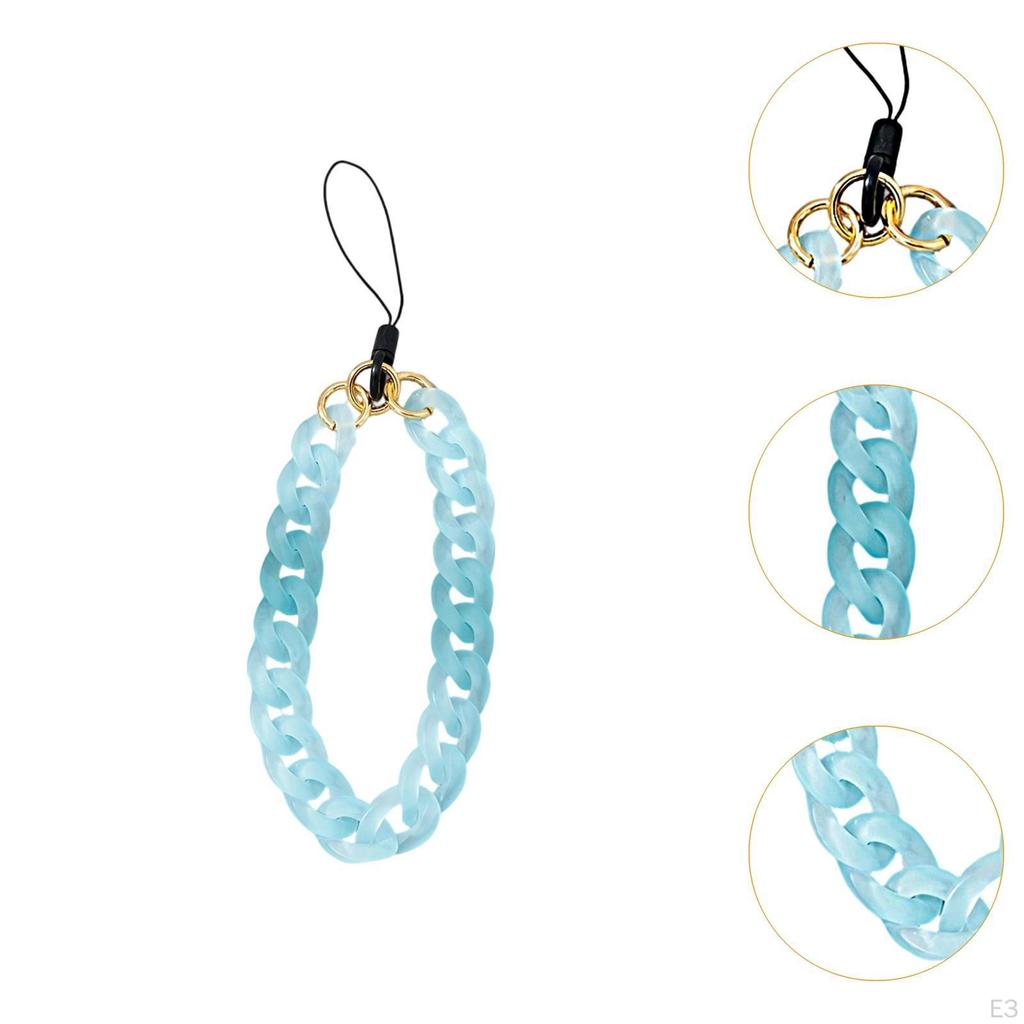 Phone Bracelet Fashion Acrylic Anti Lost Multipurpose Handbag Decoration Keychain Charm Pendant for
