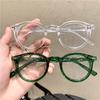 Vintage Round Anti Blue Light Glasses Transparent Lens Computer Eyewear Prescription Optical Frame