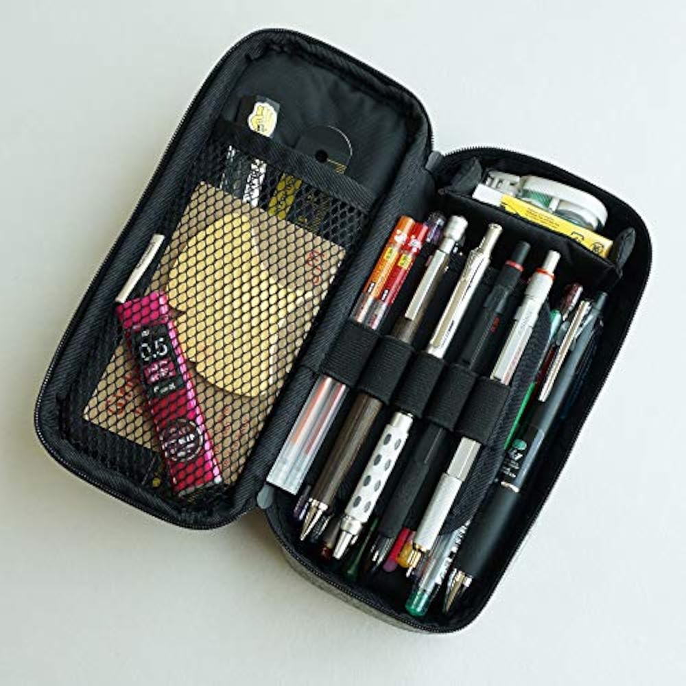 LOONLOON Pencil Case, Pencil Case, Large Capacity, Two-story, Multi-function, Middle School, High...