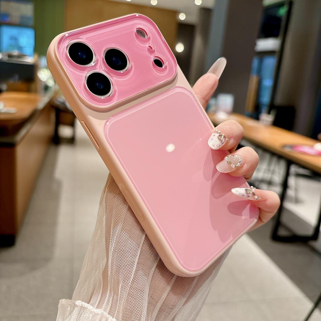 ins solid color dopamine second change applicable to Apple 17Pro max mobile phone case iPhone16Pro all-inclusive 14/15