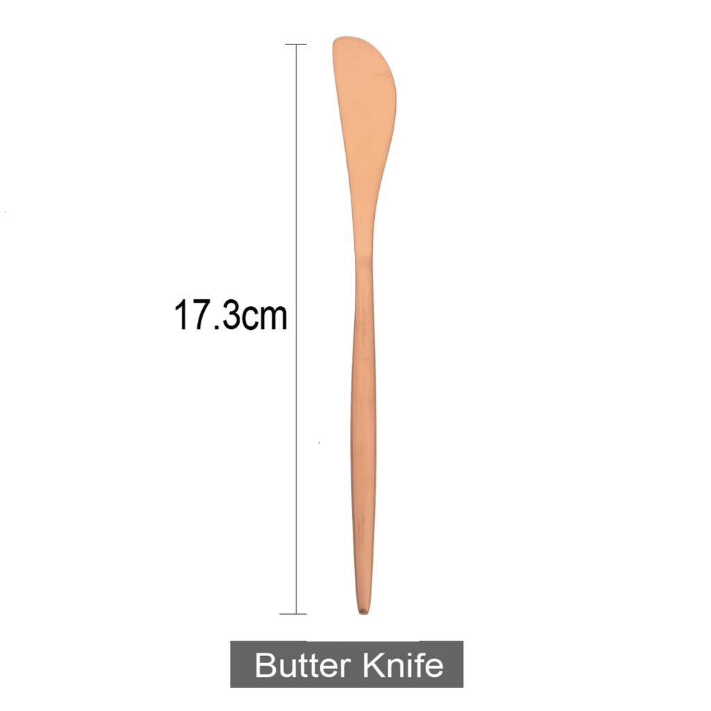 Black Gold Butter Knife Matte Stainless Steel Cutlery Cheese Dessert Jam Spreaders Cream Knifes Gold Dessert Tool Utensil