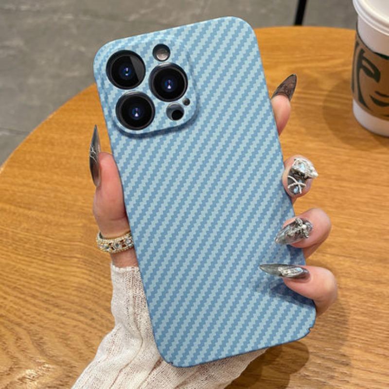 Carbon Fiber Kevlar Suitable for IPhone 16 Promax Phone Case Lens All Inclusive Apple 15 Ultra Thin Protective Case