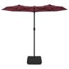 Double Sun Umbrella Burgundy Red 316 X 145 Cm