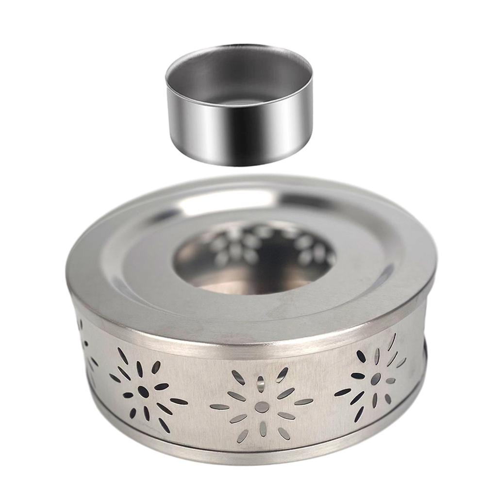 Stainless Steel Teapot Warmer Universal Warm Tea Stove for Home Travel Hotel