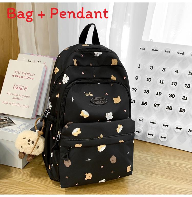 Girl School Backpack With Nylon Material And Laptop Compartment For Education Use