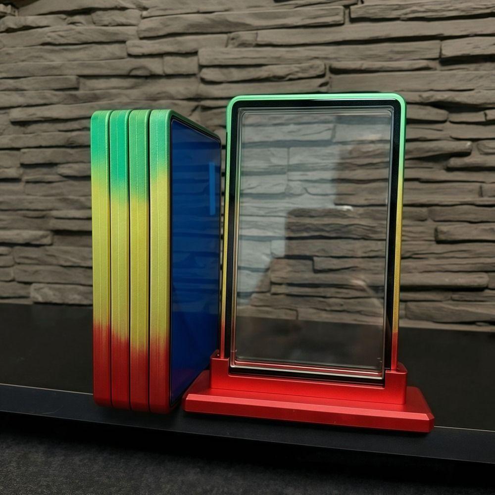 Aluminium Frame 35PT /CGC Graded Cards Protector Transparent UV Protection Card Protective Case Double-sided Glass Durable