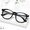 Retro round Frame Plain glasses Blue plating film Glasses Ultralight Men Women Fashion Blue Light Blocking Glasses Eyewear
