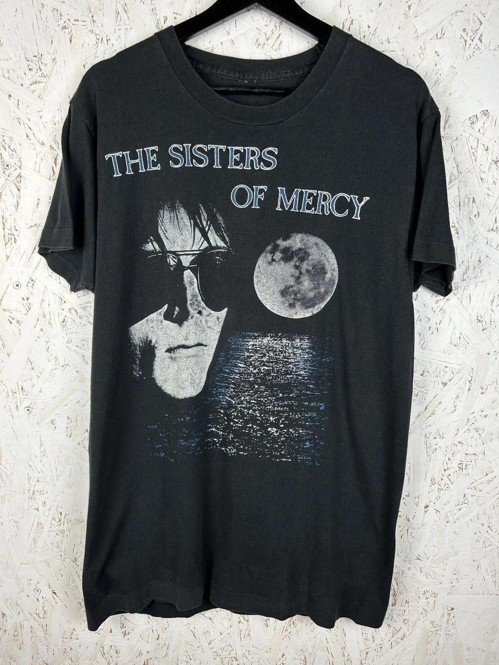 80s Sisters Of Mercy 1987 Floodland Gothic Rock T-shirt BLACK TEE XXL