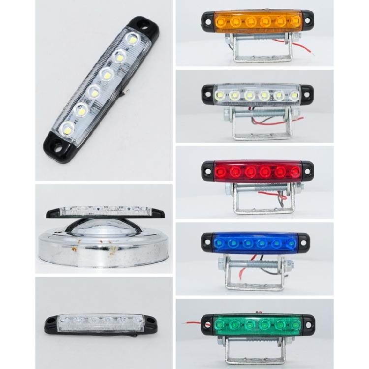 12-24V 6 LED Rear Indicator Light for Truck Trailer Side Marker Turn Signal Lamp