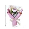 Knitted Flower Bouquet Home Decoration Hand Woven Knitting Flower for Thanksgiving Day Anniversary Birthday Wedding Grandma