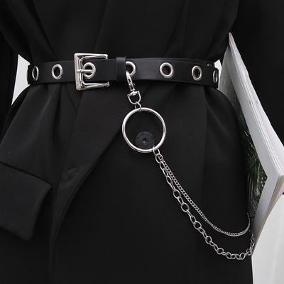 Punk Hip Hop Waist Chain Belts Women Luxury Designer Streetwear Harajuku Goth Trendy Waistband Ladies