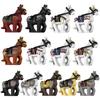 Military Building Blocks Solider Figures Mount War Horse Saddle Reins Adults Children Gifts Toys Animal Accessories Equipments