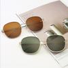 Square Polarized Sunglasses Women's Personality Retro, Men's Big Face Round Frame UV Protection Sunglasses