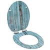 Toilet Seats Wc Toilet Seat With Soft Close Lid Mdf Old Wood Design