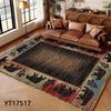 Brown American Vintage Style Large Living Room Rug Home Room Decoration Aesthetic Rugs for Bedroom Indoor Antiskid Carpet Mat