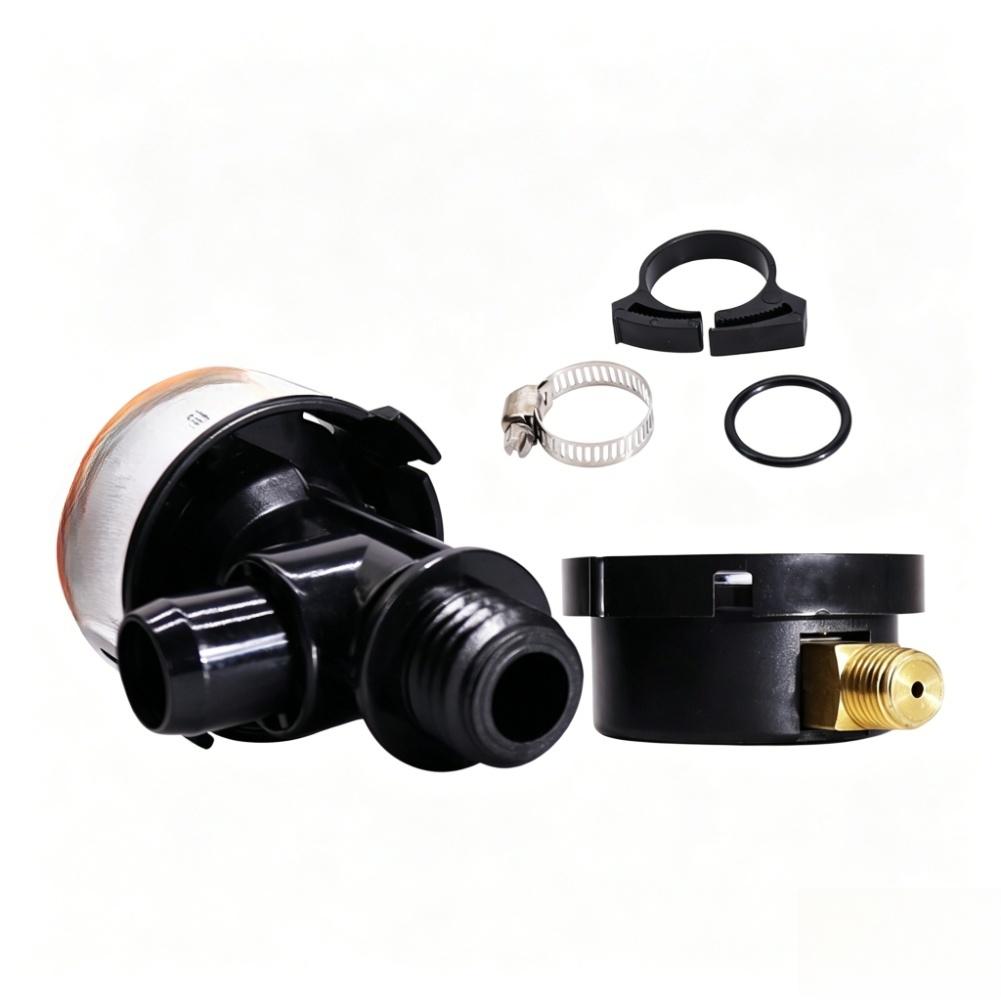High Flow Manual Air Relief Valve 98209800 for Pool and Spa Filter Systems with Clamp Pressure Gauge and Gasket
