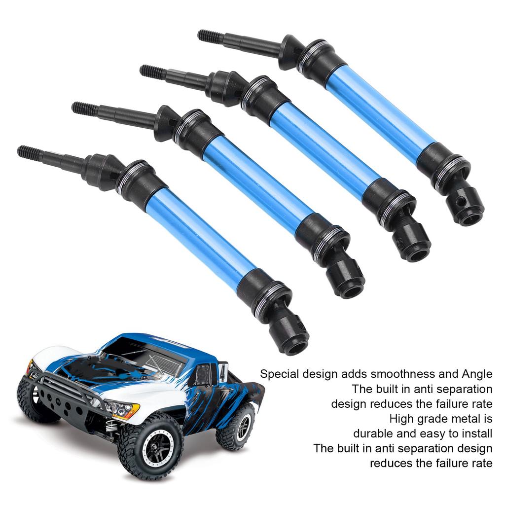 4pcs CVD Steel Front Rear Drive Shaft Complete Driveshaft Compatible for   Slash 1Celsius10 RC Car