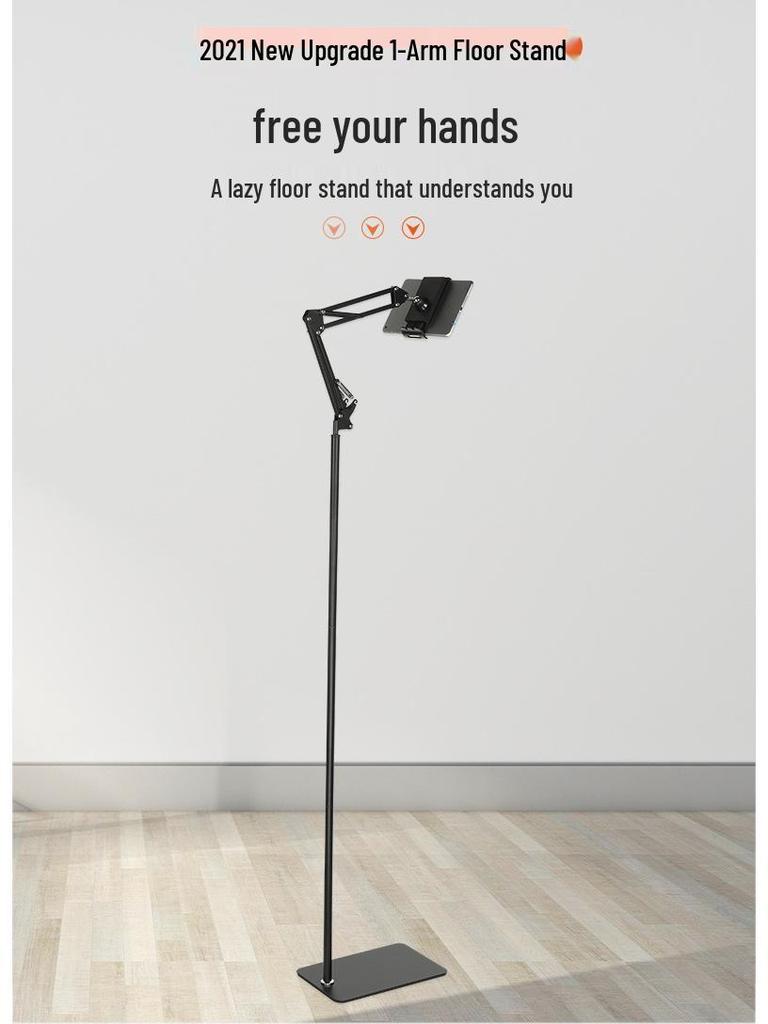 Adjustable 170cm Floor-Standing Phone & Tablet Cantilever Stand for Bedside or Sofa