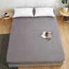 High Quality Fitted Sheet Multiple Colors Super Soft and Breathable Mattress Covers Protector Sofa Cover Single/Double Bed Sheet Solid Color Bed Cover