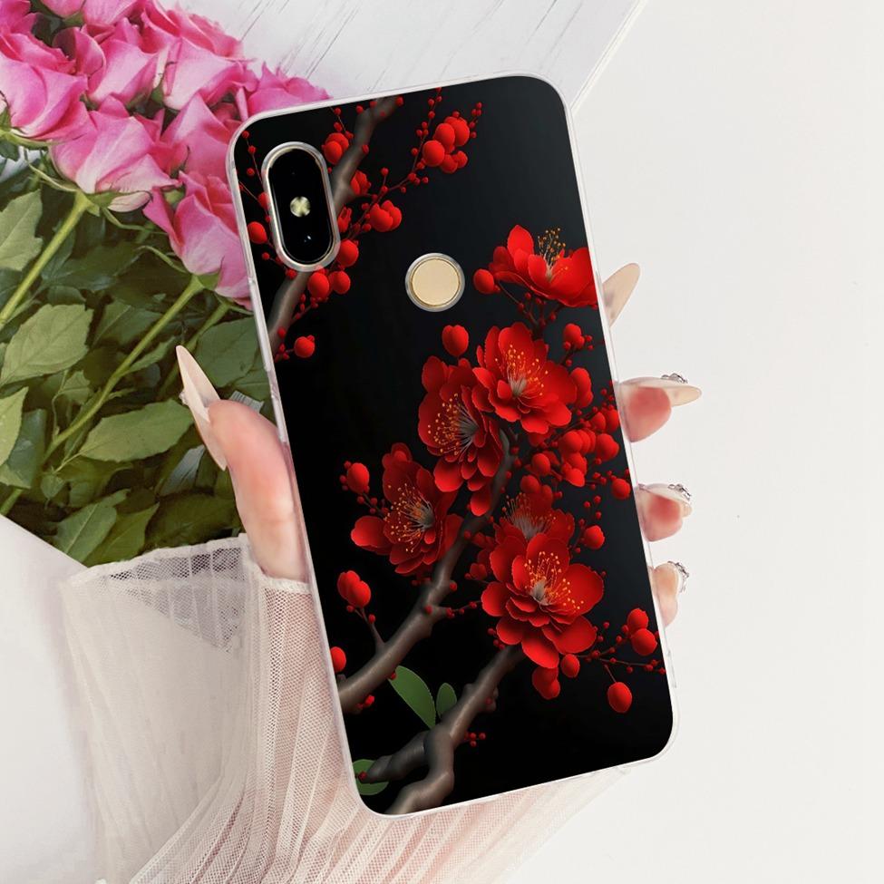 Cover For Redmi S2 Case Y2 Transparent Cute Cat Fashion Butterfly Funny Painted Casing For Redmi Y2 M1803E6G M1803E6H M1803E6I