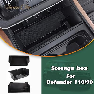 For Defender Center Storage Box Organizer For Land Rover Defender 90 110 Parts -2024 Armrest Compartment Tray Door Pocket