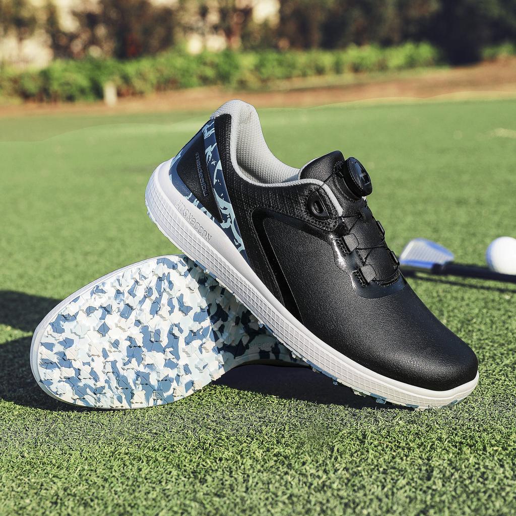 Amazon popular men's and women's outdoor golf shoes rotating buckle casual shoes lightweight breathable travel shoes