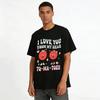 I Love You From My Head Tomatoes Cute Couple Graphic Tee Pure cotton T-shirt