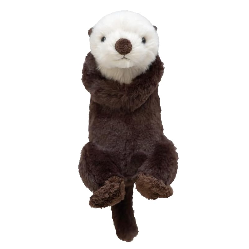 Sun Lemon Fluffy Sea Otter Plush Toy, Small, 11 x 26 x 15 cm, Animal, P-8542