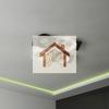 Frameless Recessed LED Ceiling Downlight Fitting GU10 MR16 Bulb Holder Round Spot Light Adjustable Frame