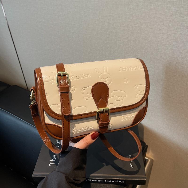 Bag women's 2025 spring and summer new Korean version trendy fashion small square bag niche high-end simple casual messenger bag