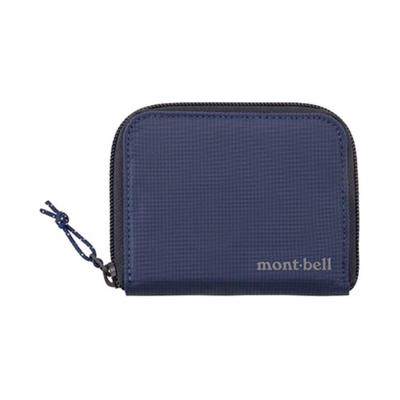 MONTBELL Simple Zip Closure Nylon Wallet Unisex Couple Navy