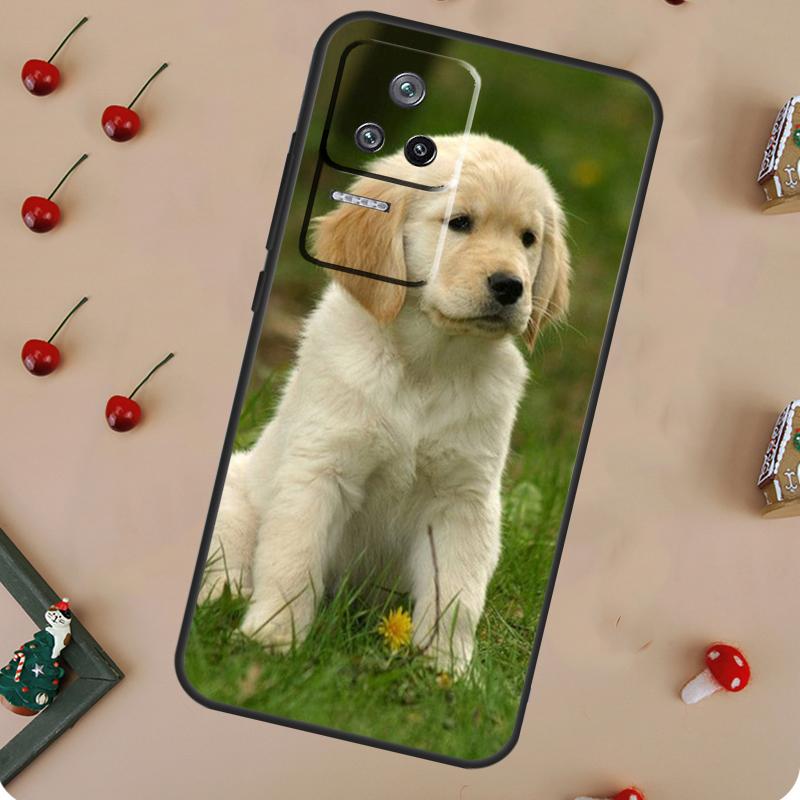 Golden Retriever Dog Case For POCO F5 Pro M6 X3 X5 X6 Pro F3 M5s Xiaomi Mi 13 14 Pro 13T 11T 12T 12 Lite Cover