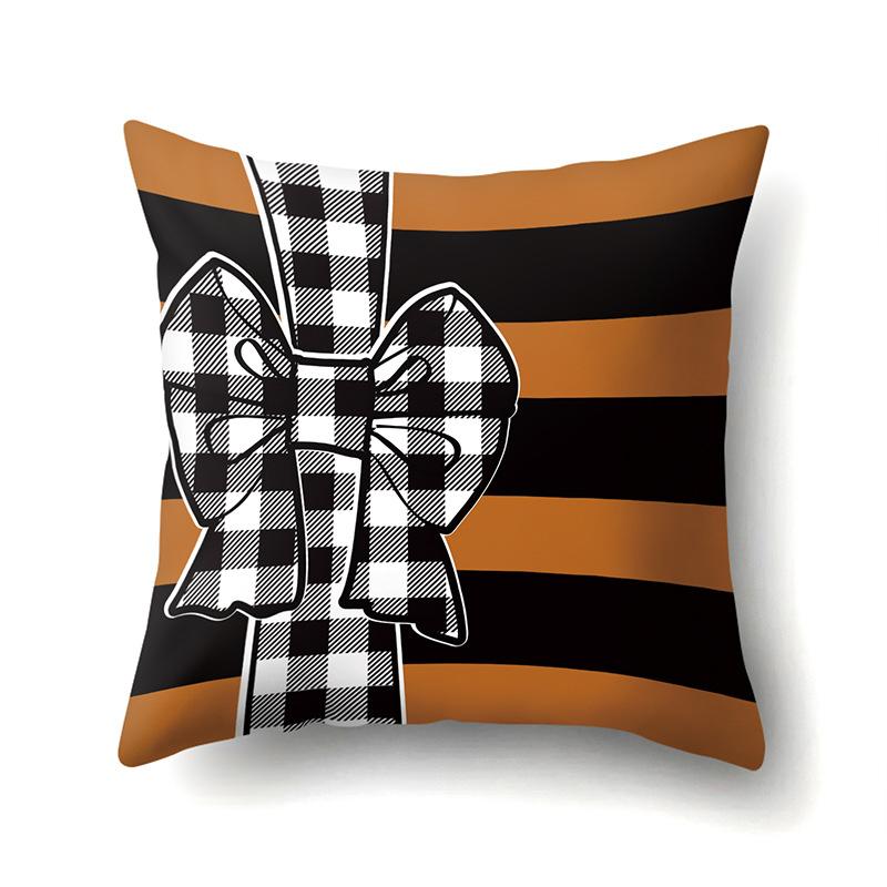 Thanksgiving Pillowcase Blessing Maple Leaf Pumpkin Sofa Cushion Cover Office Home Living Room Pillowcase