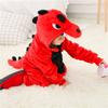 Cartoon Pinguin Red Dragon Pyjamas Langarm Kinder Warme Nachtwäsche Overalls Tier Kostüm Party kigurumi Mode Homewear