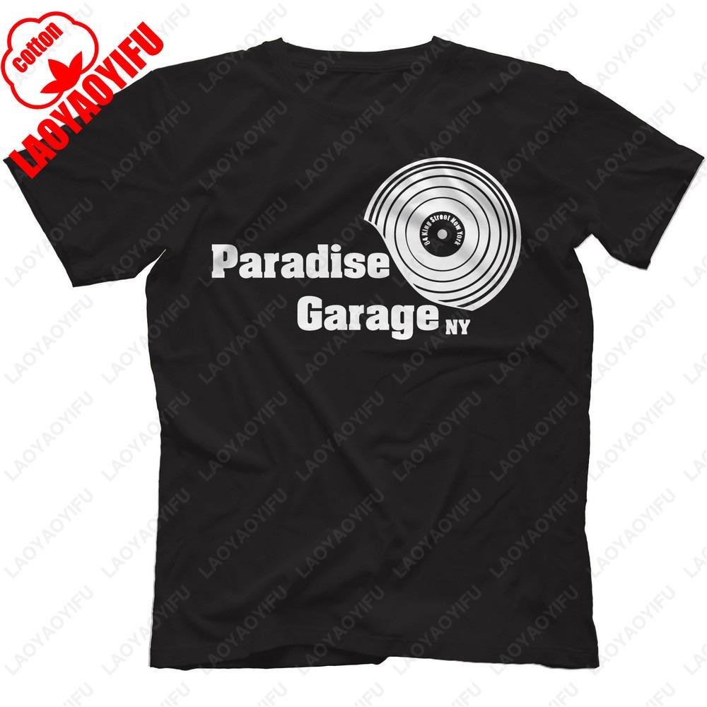 T-shirt Paradise Garage Cotone Disco House Larry Levan Salsoul Chicago Moda Estiva Casual Cotone Regolare Abbigliamento Uomo