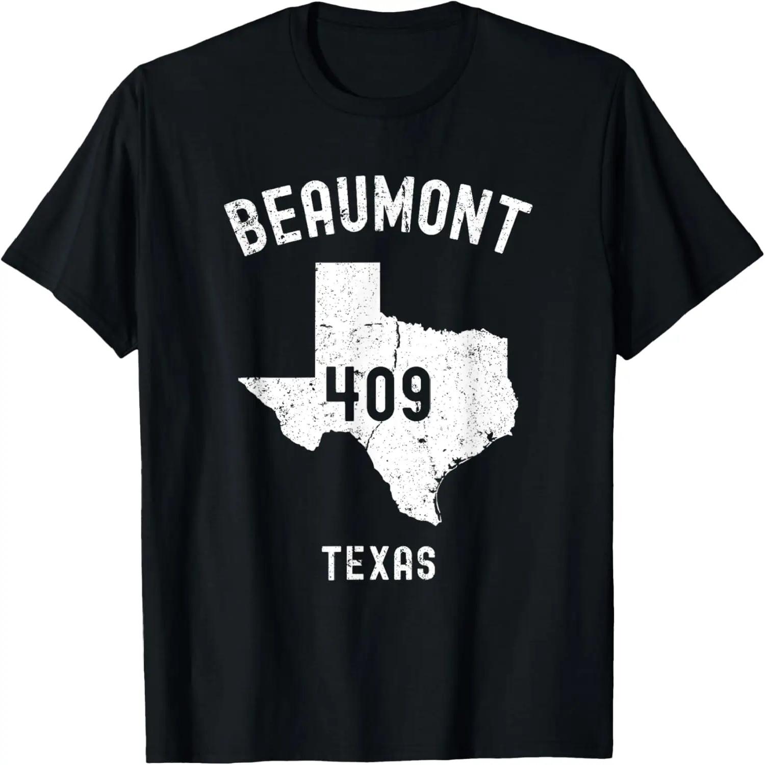 Beaumont Texas TX 409 Vintage Athletic Style T-Shirt XXXXXL чёрный