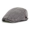 Four Seasons Washed Casual Newsboy Cap Men Women Distressed Peaked Cap Adjustable Beret Vintage Ivy Flat Cap