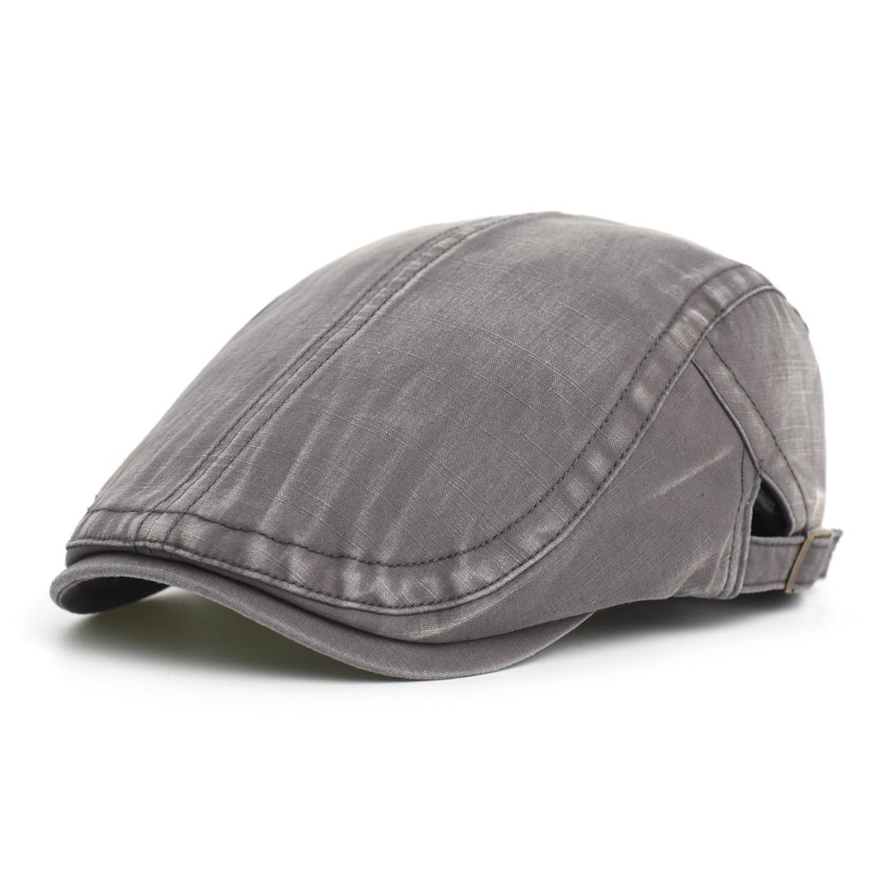 Four Seasons Washed Casual Newsboy Cap Men Women Distressed Peaked Cap Adjustable Beret Vintage Ivy Flat Cap
