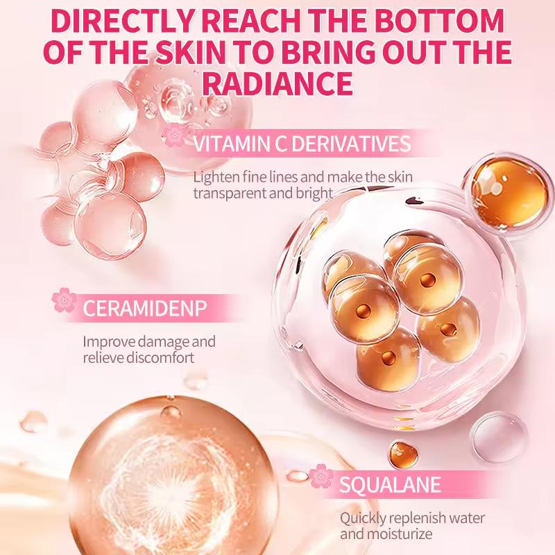 

Cherry Blossom Revitalizing Moisturizing Lotion Emulsion And Essence 8-Piece Set