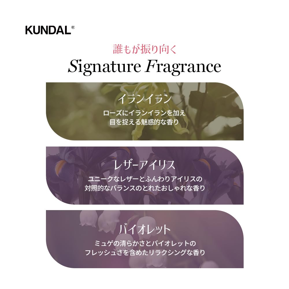 KUNDAL Damage Care Shampoo 500ml (Bottle) #LeatherIris #Protein #DamagedHair #SplitEndsCare #Moisturizing #FragranceShampoo