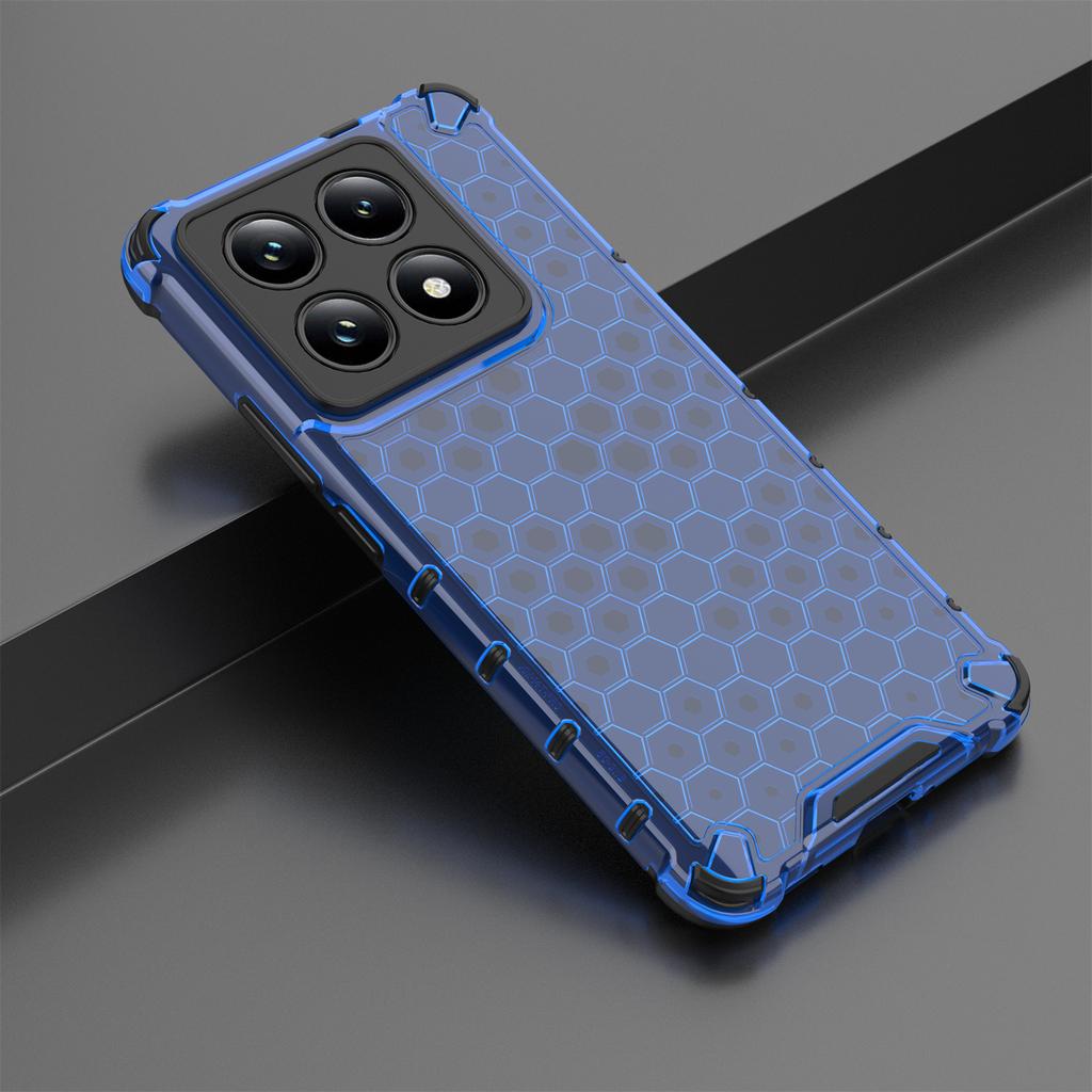 For Xiaomi 14T Pro Case PC+TPU Phone Cover Honeycomb Shape