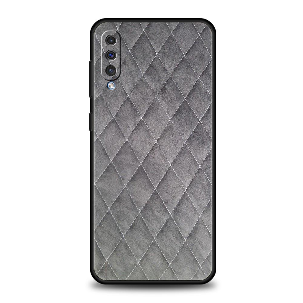 Quilted Texture Sofa Pattern Crown Phone Case For Samsung A56 A36 A26 A34 A17 A16 A06 A14 A12 A54 A72 A22 A52 A50 A40 A32 Cover