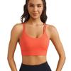 Women's Cross-Back Sports Bra with Thin Straps - Shock-Absorbing and Comfortable Yoga Fitness Wear with One-Piece Cup
